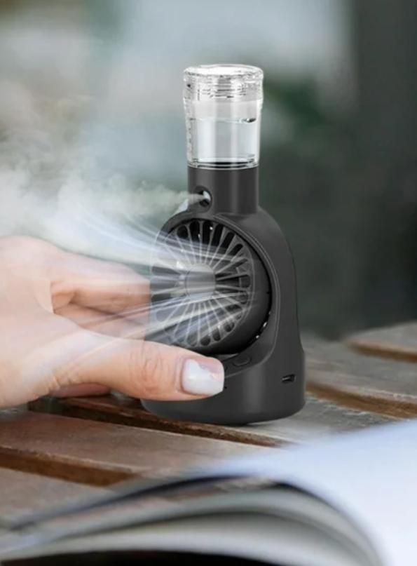 Portable Rechargeable Handheld Spray Cooling Fan - Beat the Heat
