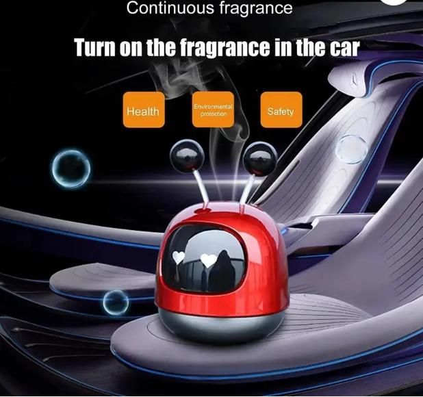 Robot Car Air Freshener - Stylish Dashboard Fragrance Diffuser