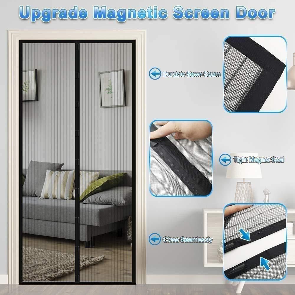 Magnetic Mesh Door Curtain - Anti Mosquito Screen Net for Home