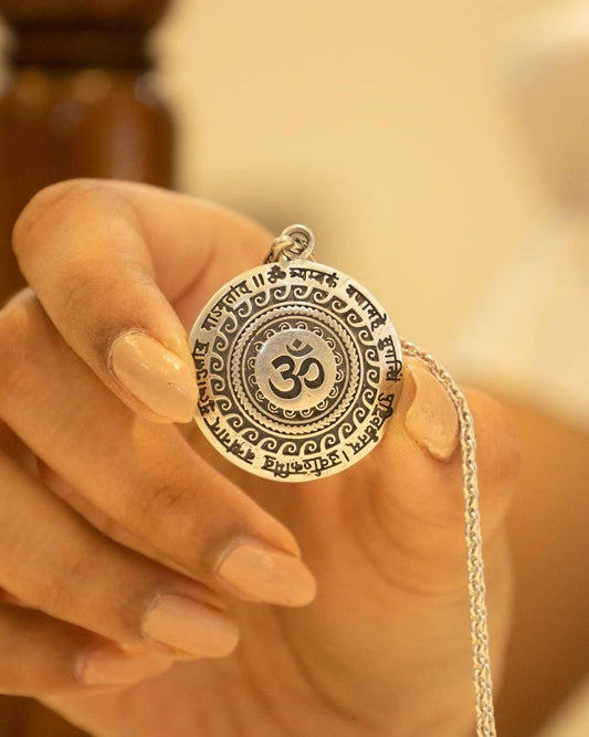 OM Mantra Pendant - Stainless Steel Sacred Symbol Jewelry